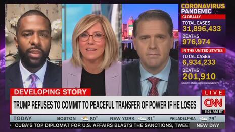 Hysterical CNN Fabricates Quotes Claiming Trump's 'Okay With Violence'
