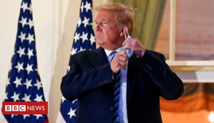 Coronavirus: Trump 'free of symptoms and fever'