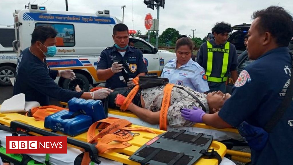 Thailand crash: Bus collides with train, killing 17