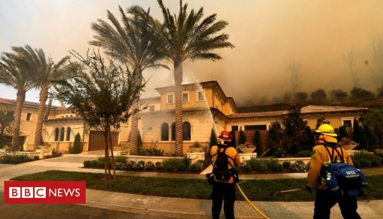 In pictures: Silverado wildfire rages in California