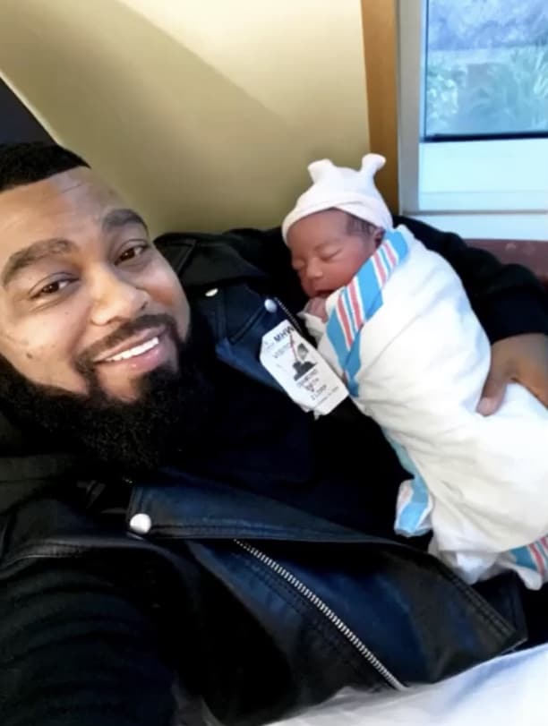 Baby Blue Welcomes His Son Diamond Blue Smith Jr.