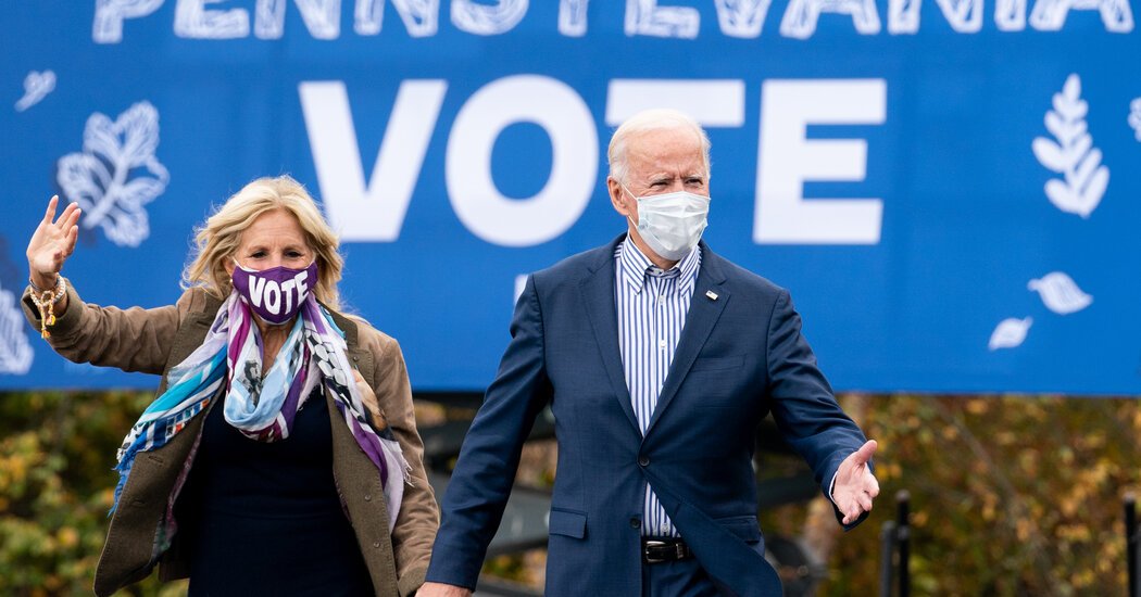 Virus Surge Shadows Trump and Biden Campaign Events After Final Debate