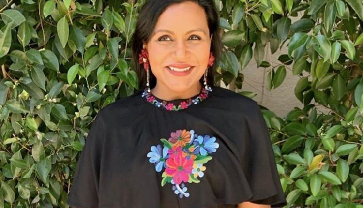 Mindy Kaling Is Amazing In A Crepe, Floral Dress — See Her Fashionable Style!