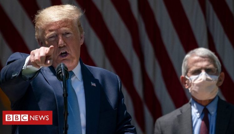 Covid: White House accuses top scientist Fauci of 'playing politics'