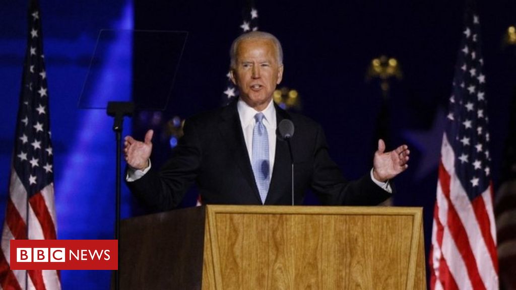 US election: Joe Biden vows to 'unify' country in victory speech