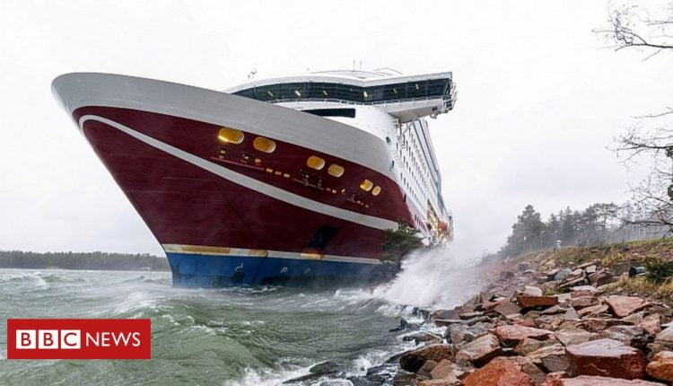 Passenger ferry Viking Grace runs aground off Finland