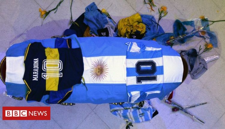 Maradona: Funeral worker apologises over coffin photos
