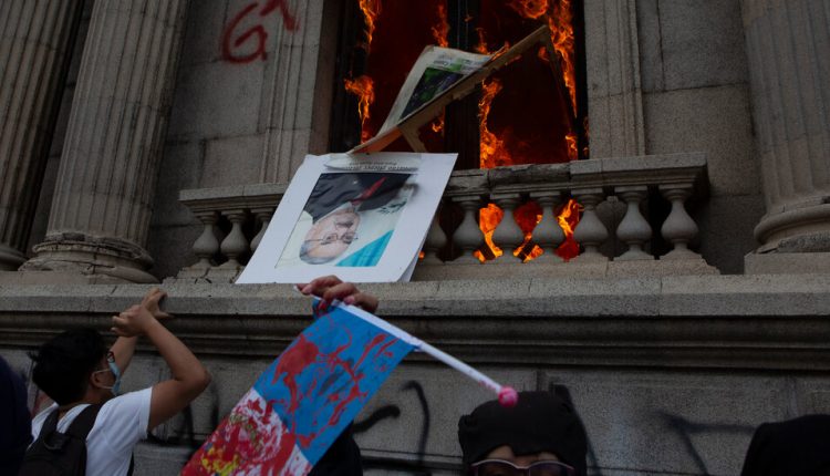 Protesters in Guatemala Set Fire to Congress Building Over Spending Cuts