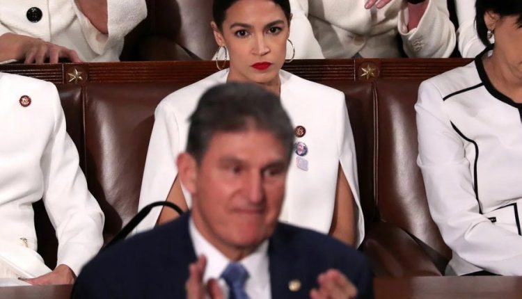 AOC Targets Joe Manchin With Commie Death Stare After Fellow Dem Rips Progressive Movement's "Crazy Socialist Agenda" and Call to Defund Police