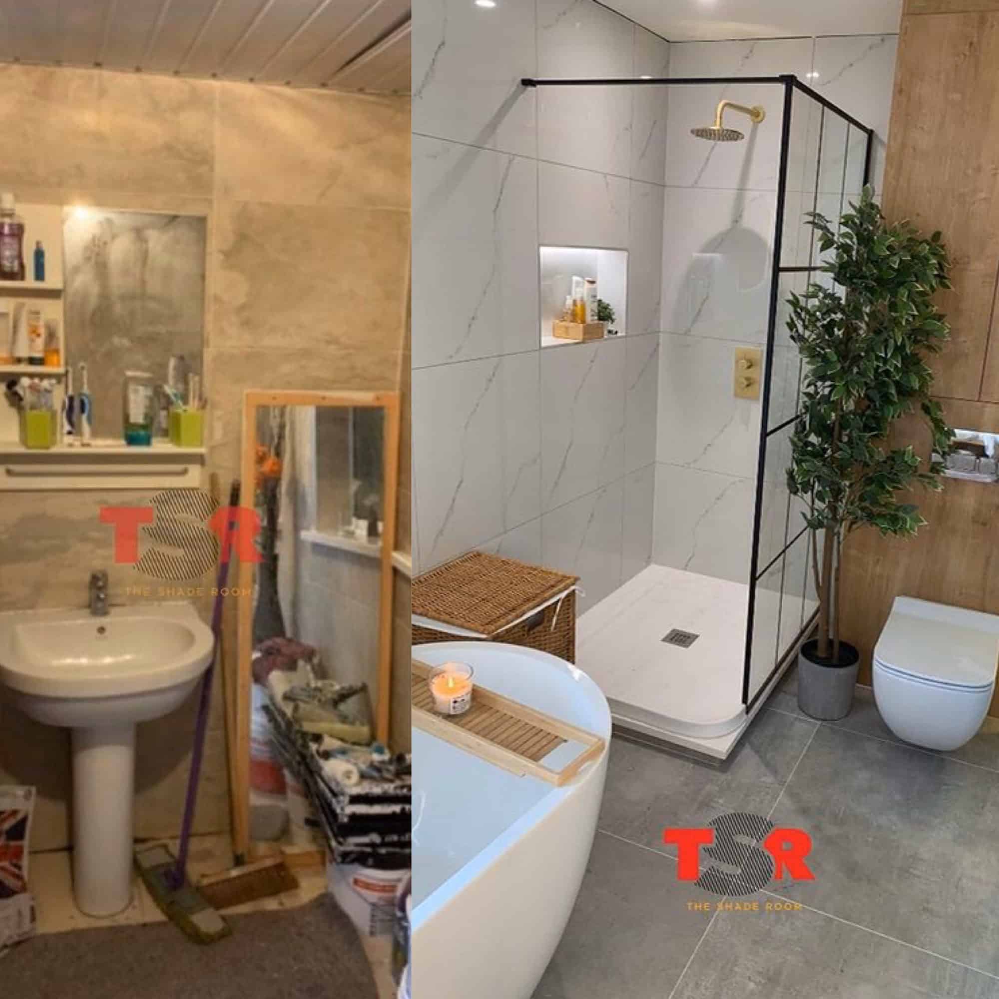 Peep this bomb bathroom makeover this man did after watching YouTube