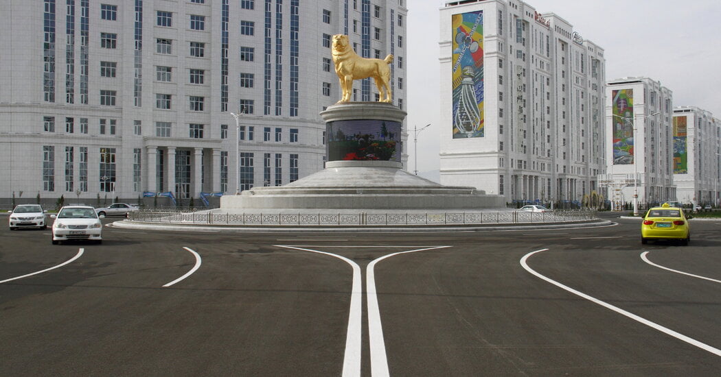 A Golden Statue for Turkmenistan Leader's Favorite Dog