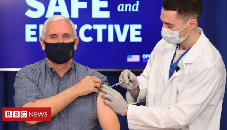 Covid: US Vice-President Mike Pence receive vaccine live on TV