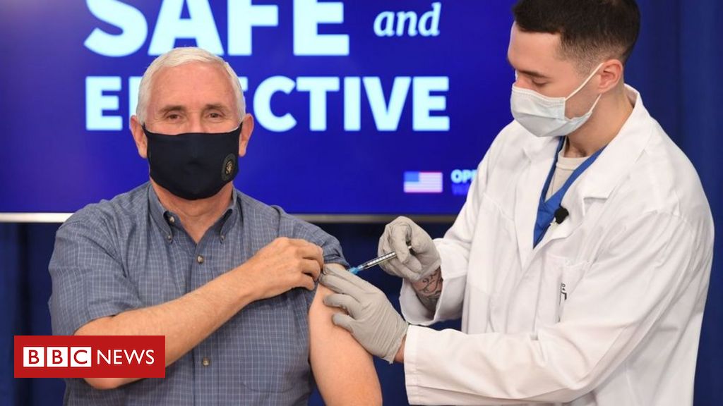 Covid: US Vice-President Mike Pence receive vaccine live on TV