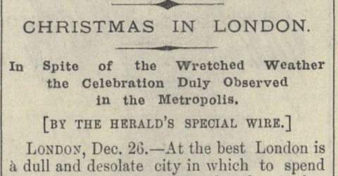 1895: Wretched Weather Mars Christmas in London