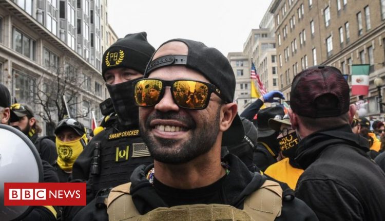Proud Boys leader 'arrested for burning BLM flag'