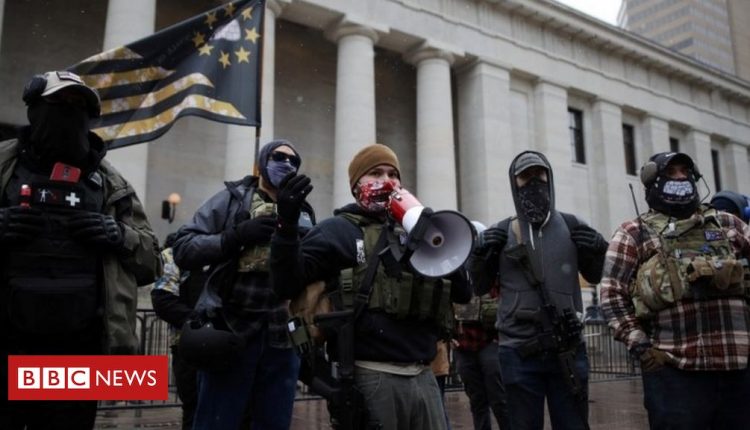 Biden inauguration: Fortified US statehouses see scattered protests