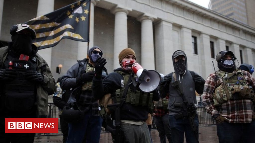 Biden inauguration: Fortified US statehouses see scattered protests