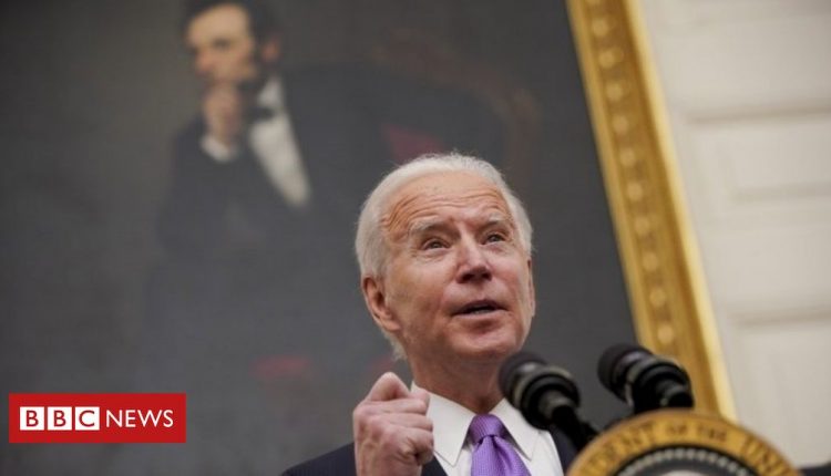 Biden signs 10 executive orders to tackle Covid-19