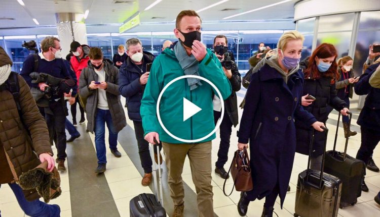 Navalny Arrested on Return to Moscow