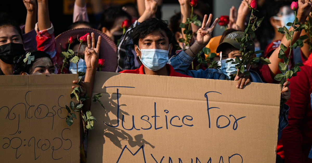 Myanmar protests continue despite ‘near-total internet shutdown’ | Myanmar News