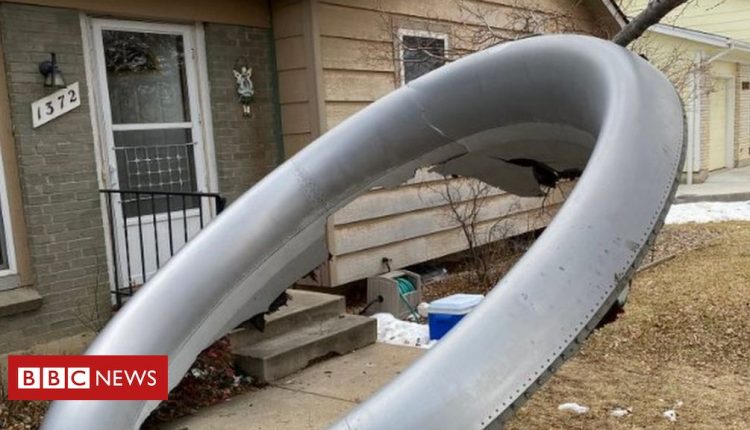 US plane scatters engine debris over Denver homes