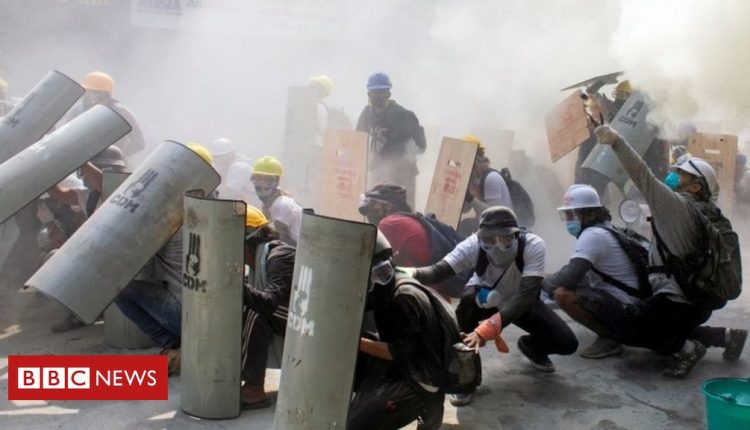 Myanmar coup: Deadliest day of protests as police open fire