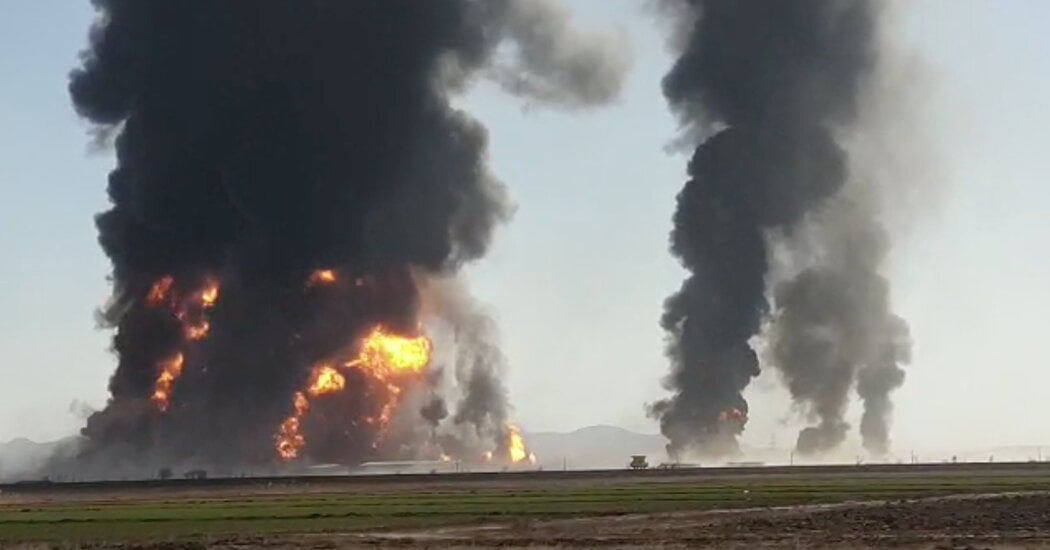 Exploding Fuel Tanker Ignites Enormous Fire on Afghanistan-Iran Border