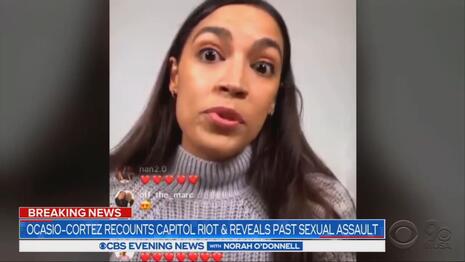 CBS Boosts AOC Smear the GOP Are 'Abusers,' Omit Fact from Riot Tale