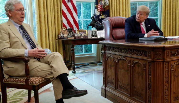 Trump lashes out at McConnell as Republican rift deepens | Donald Trump News