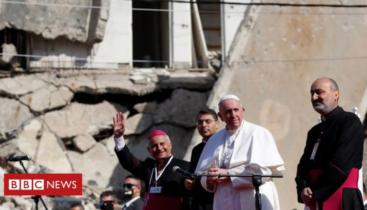 Pope Francis visits regions of Iraq once held by Islamic State