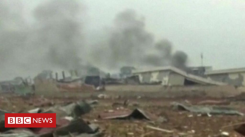 Huge explosions rock Equatorial Guinea's main city