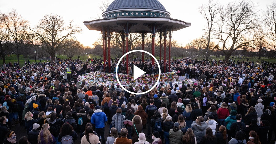 Despite Covid Limits, Mourners Rally for Slain London Woman