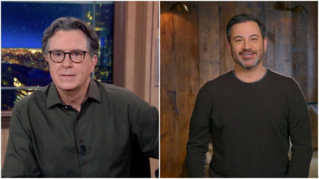 Stephen Colbert & Jimmy Kimmel Recap “Riveting” Meghan-Harry Interview – Deadline